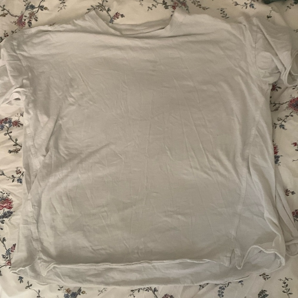 two aerie distressed boyfriend tees